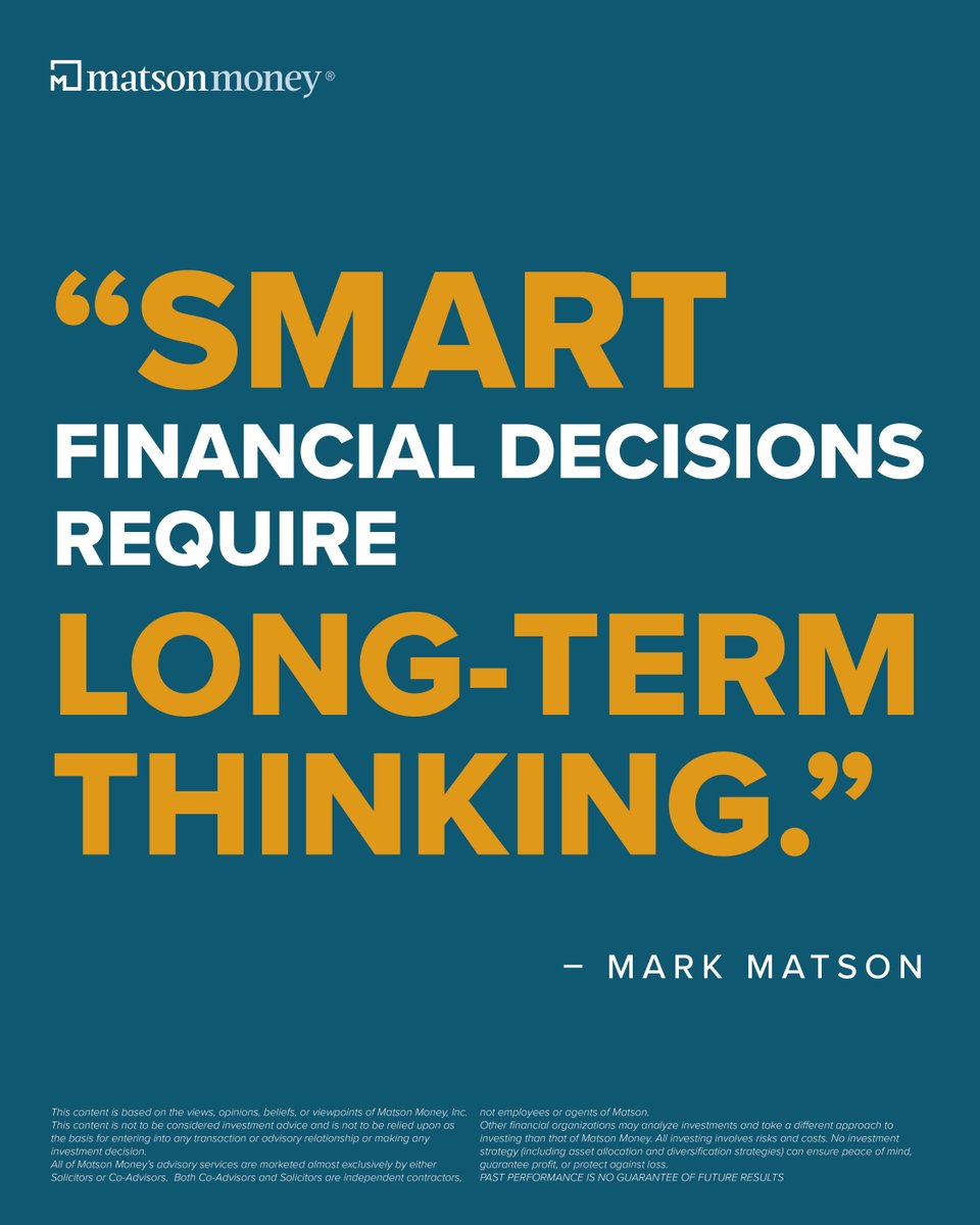 MatsonMoney's tweet image. Chasing quick wins can sabotage your future - instead you can build wealth with an investing strategy aligned with your purpose and rooted in academic investing science.