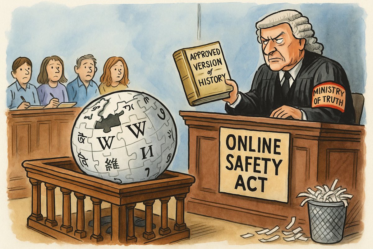 Wil (@chillwil888) on Twitter photo <a href="/GBPolitcs/">GB Politics</a> Wikipedia loses High Court appeal against the Online Safety Act because nothing says ‘free access to knowledge’ like government approved history pages 🧠 <a href="/GBPolitcs/">GB Politics</a> Wikipedia loses High Court appeal against the Online Safety Act because nothing says ‘free access to knowledge’ like government approved history pages 🧠