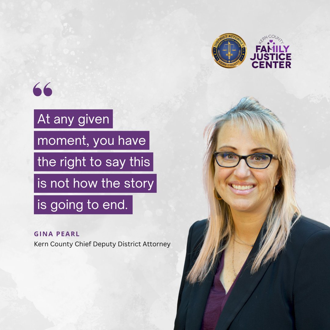 As the current supervisor of the Special Victims Unit, Ms. Pearl is deeply committed to standing up for survivors of interpersonal violence. Every day, she fights for justice and empowers survivors with strength and compassion.

Let’s continue to speak hope, together. 💬✨