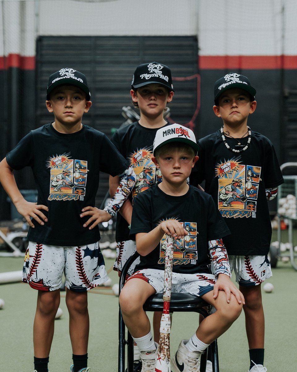 Youth Collection is LIVE this month.

Took 3 months absolute grinding to perfect the quality in each piece.

Super stoked about this one.🔥⚾️