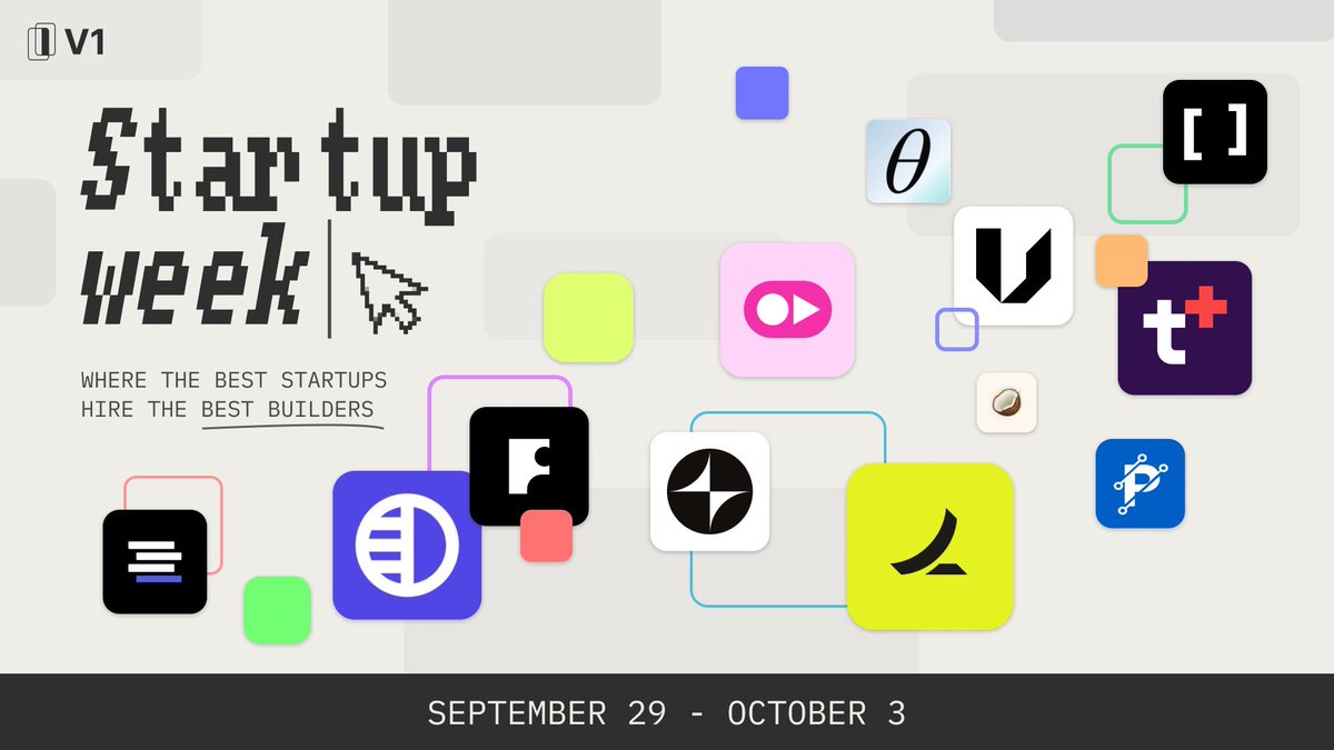 5 days. The fastest-growing startups. The most ambitious student builders.

V1 Startup Week is here Sept 29 - Oct 3.

V1 Startup Week is Michigan’s largest startup recruiting event. We connect top student talent with startups from all sizes — from early-stage teams to market