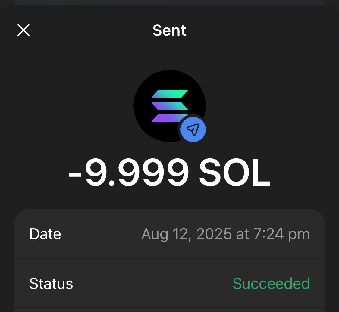I just received 10 SOL and sent it to my Distribution Wallet  ready to share.
Today: 1 SOL —5 followers
Tomorrow: SAME💰🔥

📩 Drop your $SOL wallet below 👇
✅ Follow
✅ Retweet
I’ll DM you 🫵

It’s easy. 1 winner at a time.
5X
