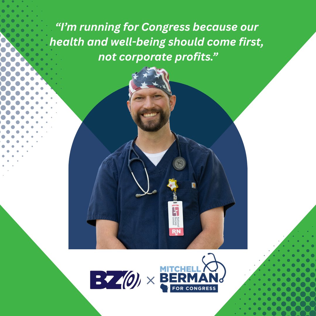 BZDirect's tweet photo. Another day, another launch. 🚀 BZD is proud to back @BermanForWI in his run for Congress in WI-01! After making tough calls under pressure as an ER nurse, he’s ready to bring that same energy &amp; dedication to Washington. 
#BZD #ClientNews #CampaignLaunch #WI01 #BermanforCongress https://t.co/UfXopZfoO7
