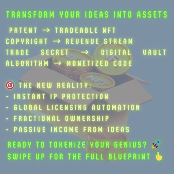 🔥 Your ideas are worth MILLIONS, but are you protecting them? While people lose $20.8B in crypto scams, they ignore their most valuable assets: their INTELLECTUAL PROPERTY 🧠💎 The SEC's "Project Crypto" just opened the floodgates for IP tokenization. Patents → Digital Assets.