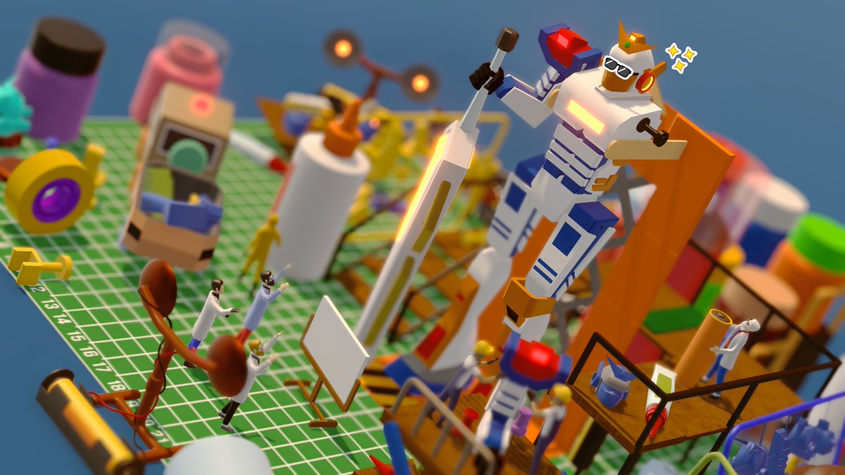 Let's build a robot 🤖
#ミニチュア #gamedevs #indiedev