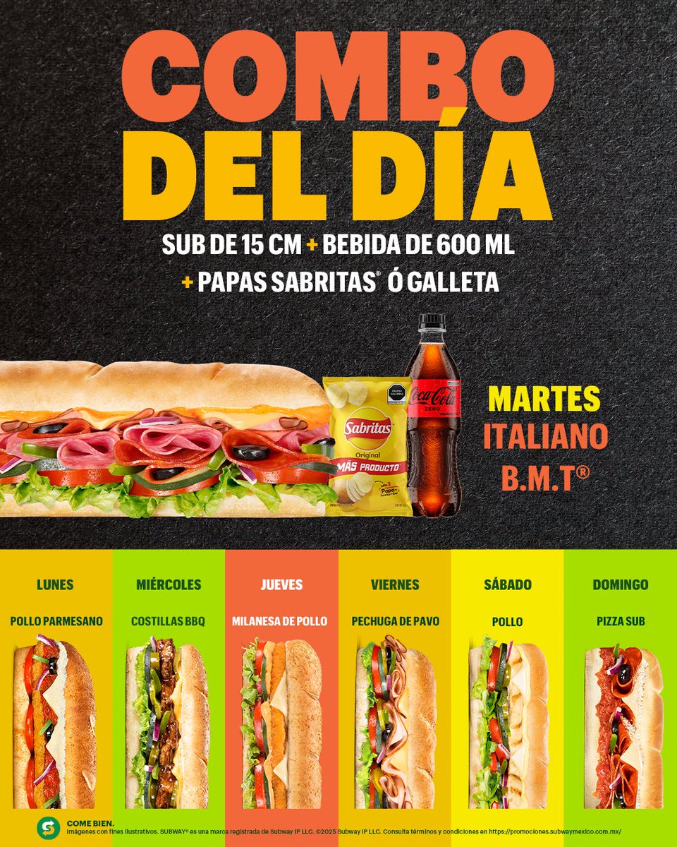 🤑 Comer bien sin gastar de más. 🍽️ El Combo del Día te salva… ¡todos los días!
👌 ¿cuál es tu fav?