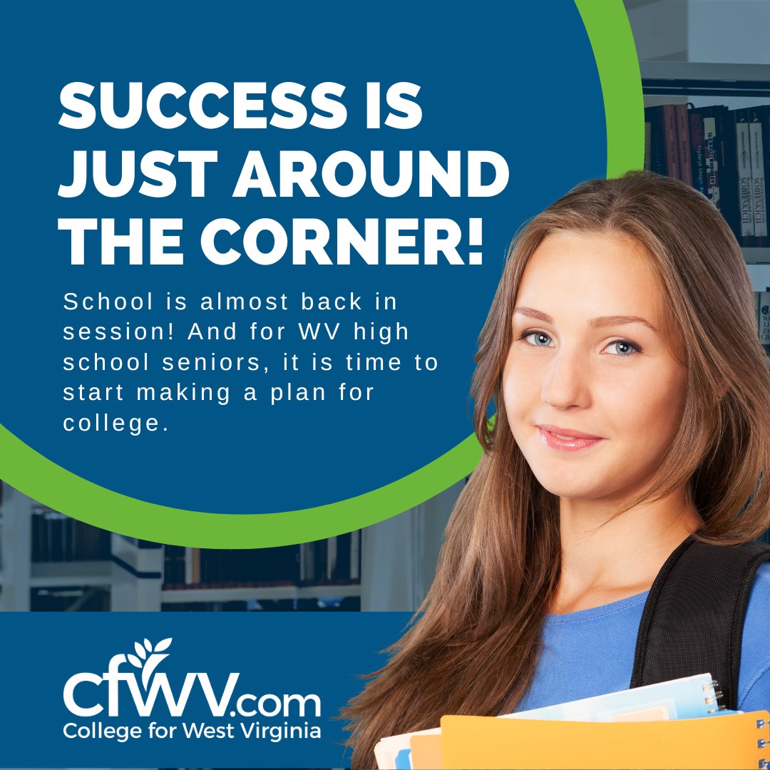 🎓 Class of 2026 — your senior year is about to start!

It’s time to start planning for life after graduation. Whether you're applying to college or looking for financial aid, CFWV.com has everything you need to plan, apply, and pay for college — all in one place.
