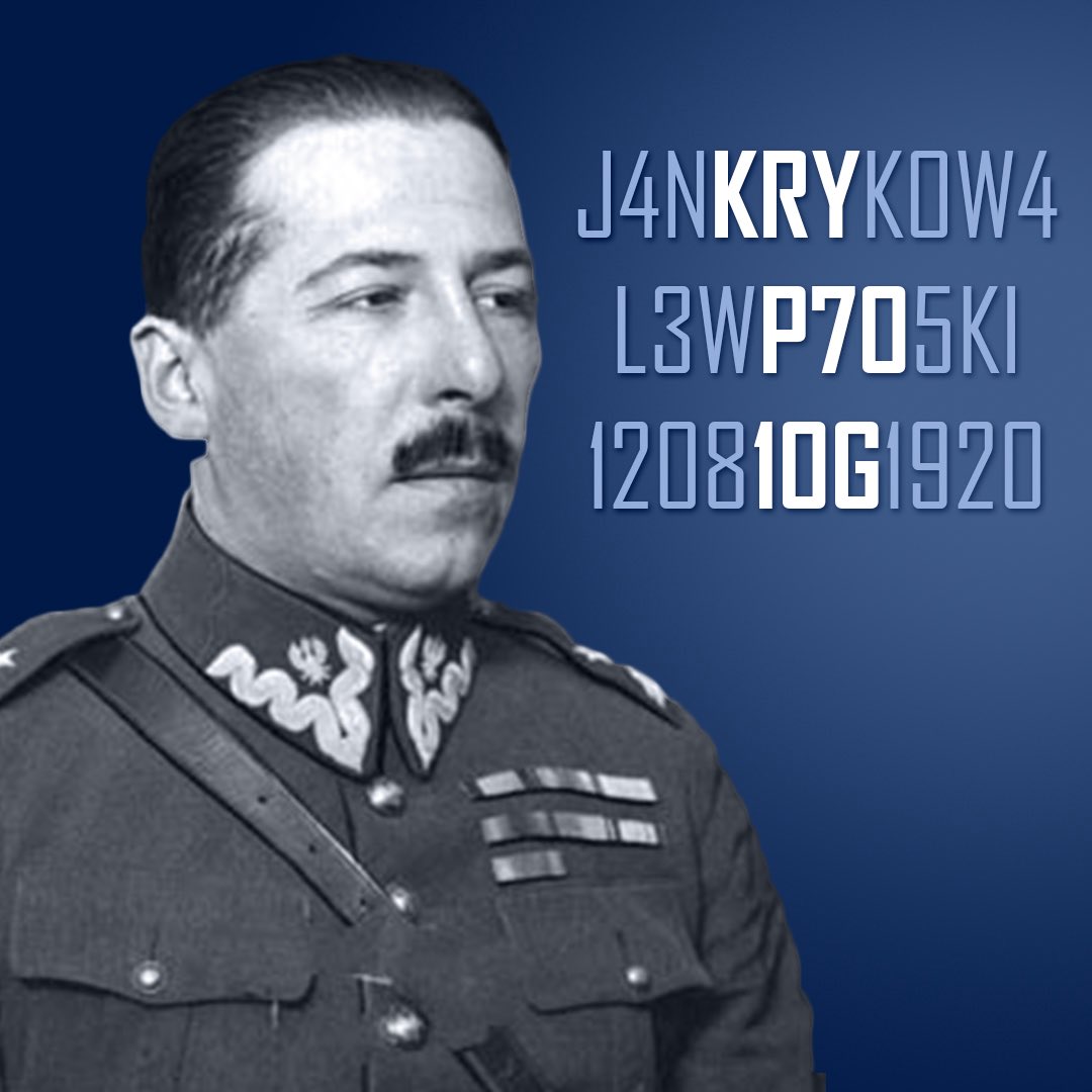 105 lat temu, 12 sierpnia 1920 roku, porucznik Jan Kowalewski złamał sowiecki szyfr „Rewolucja”.

Zapraszamy na krótką 🧵 o tym, jak przypadkowe zastępstwo w pracy pomogło zmienić losy wojny polsko-sowieckiej.