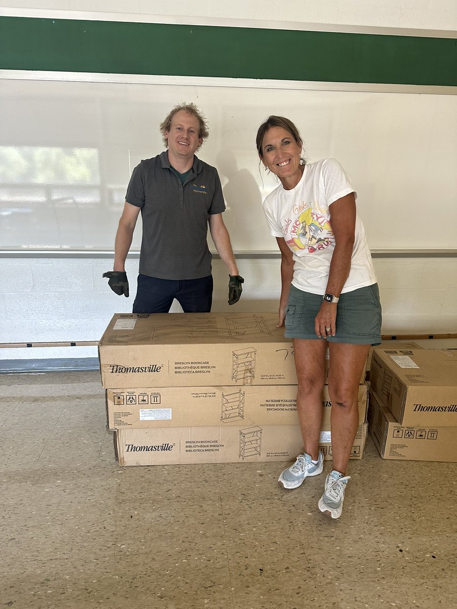Once again, <a href="/EduPartnership/">EducationPartnership</a> steps all the way up for <a href="/southallegheny/">South Allegheny SD</a> as we create our new MS Maker space. Today our friend Steve delivered six shelving units to help organize the chaos of a space where creativity and collaboration will thrive!