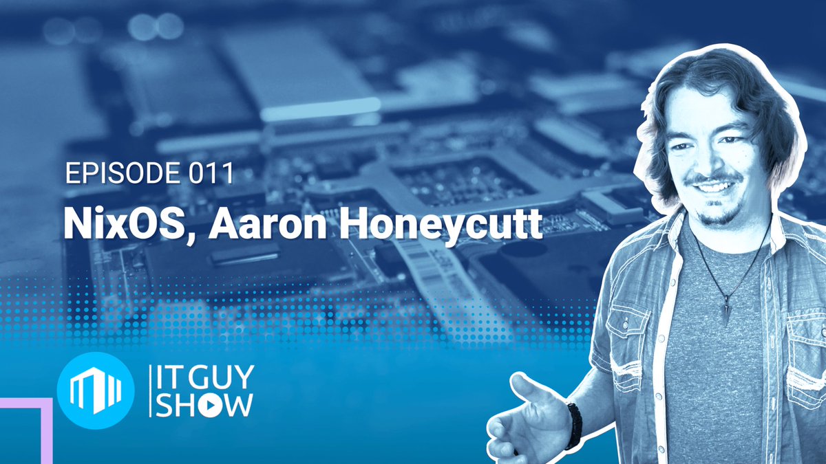 itguyeric's tweet image. New on the #ITGuyShow: I chat with
@fishfulpenguin
about the #linux distro that thinks like code — #NixOS! We discuss: why it’s different? Where it shines (including #homelabs), and Aaron&apos;s tips for getting started!  

Video version here → youtu.be/YvyT4QJEhXU