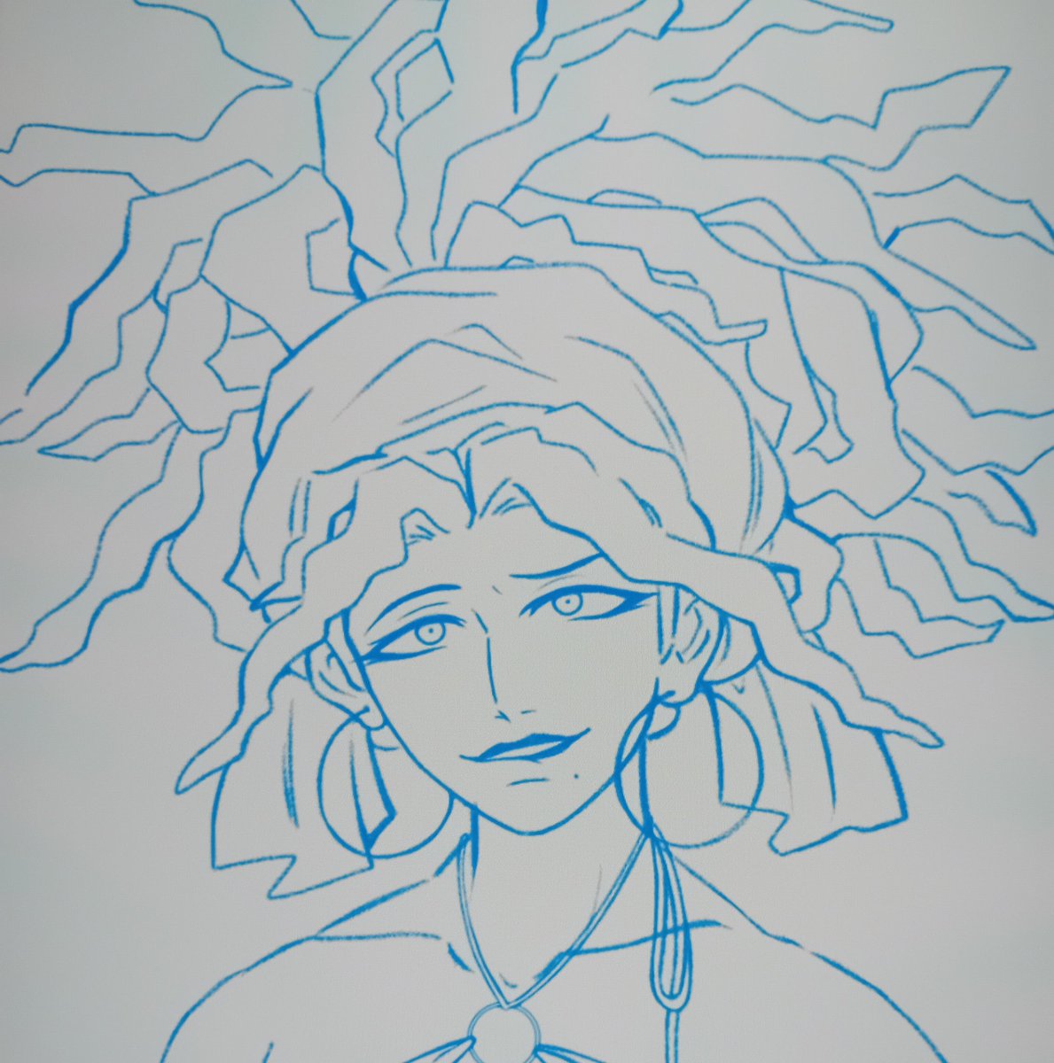 Ok.. what if i, hypothetically speaking, was thinking of making a summer dating sim with the girls... 👀 
Here's the first look of Harukas design.  (Might delete later) 
#danganronpa