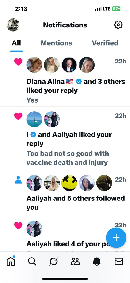 No likes after 22 hrs, after killing it, day after day. Not sure Elon (whatever he is) is in control