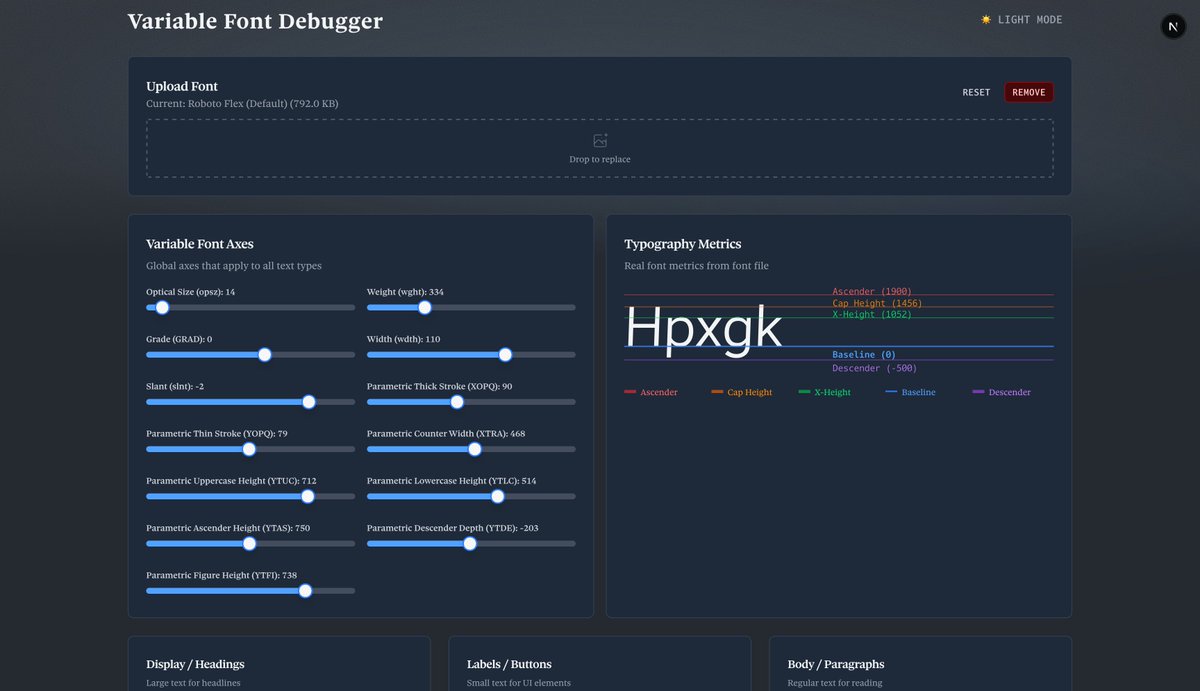 Built a little variable font debugger saewitz.com/variable-font-…