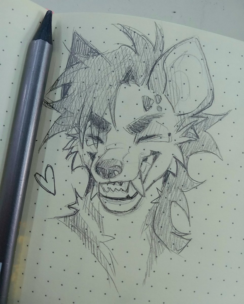 nyxsito's tweet image. I definitely didn't expect to reach 200 followers so soon, and on the way to 300! Thank you all so much for your support &amp;lt;3
#furry 
quick sketch since im at school ^^'