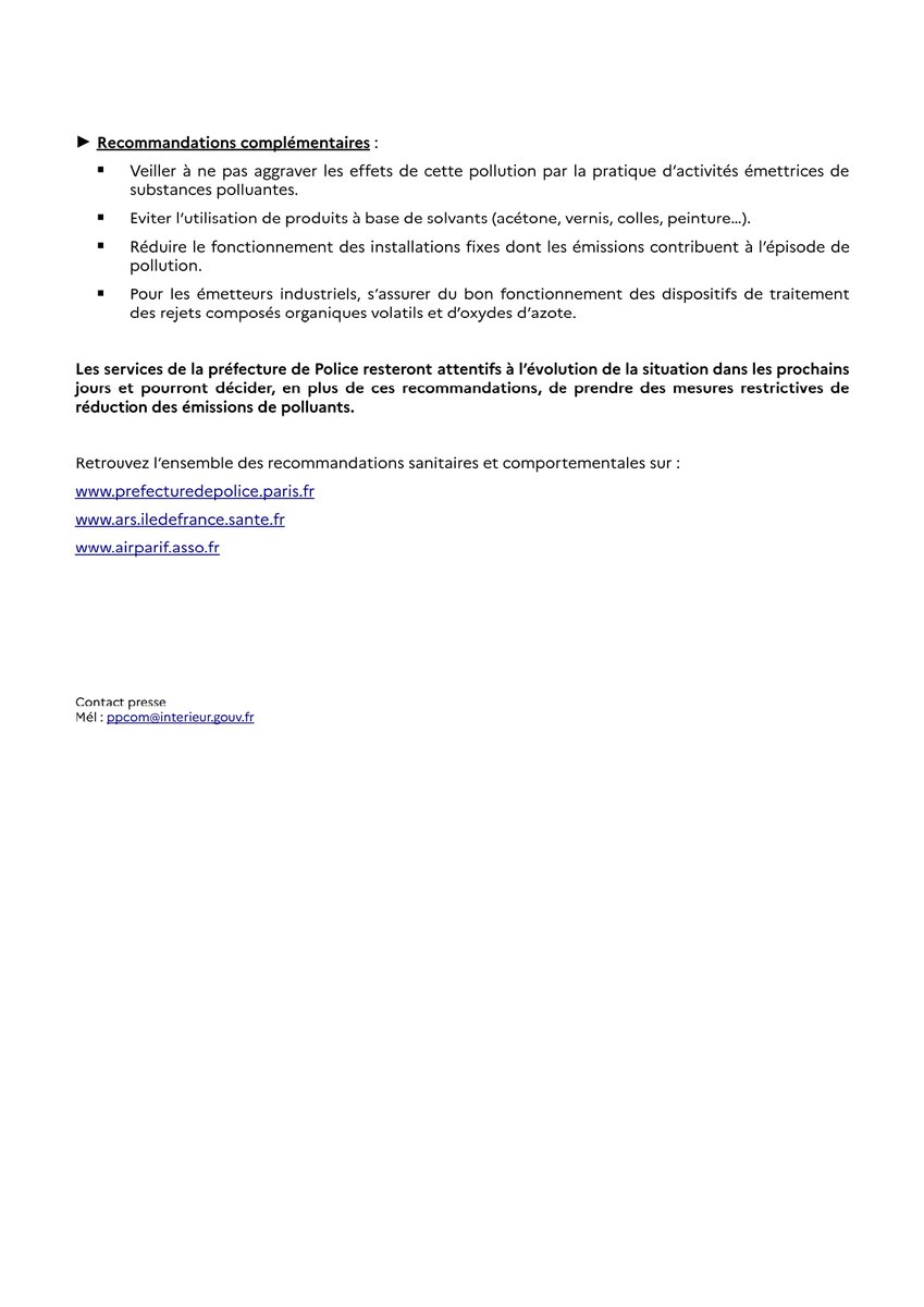 Pollution à l’ozone (O₃) en Île-de-France - prévision de dépassement du seuil, mise en place du dispositif d’information et de recommandation en Île-de-France.

Consultez notre communiqué de presse ⤵️