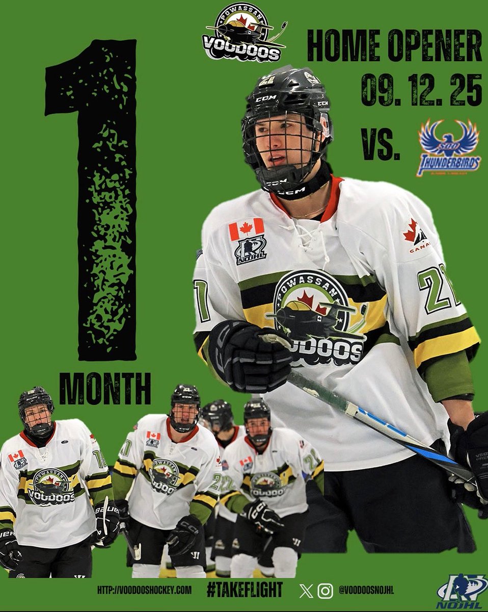 One month to go, Voodoos nation. 

#TakeFlight