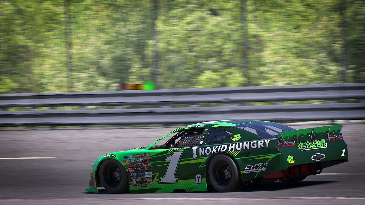 Bringing in <a href="/john_forbesjr/">John Forbes Jr</a> to our short track program! He'll debut this mean green #1 machine at virtual <a href="/StaffordSpeedwy/">Stafford Speedway 🏎️</a> this week in the <a href="/iRacing/">iRacing</a> open Late Model <a href="/CARSTour/">CARS Tour</a>! <a href="/nokidhungry/">No Kid Hungry</a> and <a href="/CaudleChassis/">Caudle Chassis</a> sharing the primary, with help from <a href="/tiltify/">Tiltify</a> and <a href="/SimWrapMarket/">SimWrapMarket.com</a>.