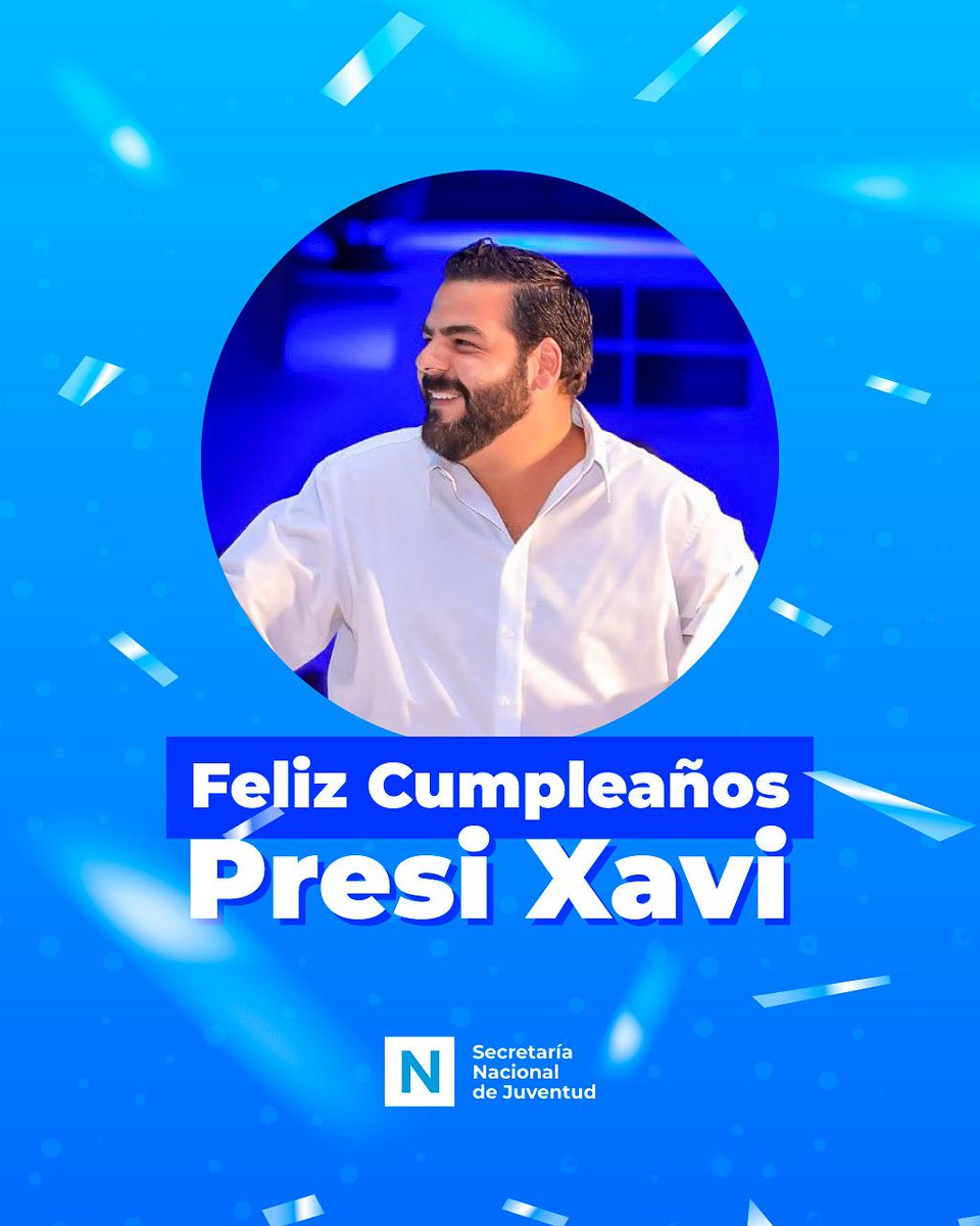 🎉🥳¡Feliz Cumple, Presi <a href="/XZablah/">Xavi Zablah Bukele🇸🇻</a>! 🥳🎉

Un líder para toda una generación de jóvenes que te admiran y te desean que cumplas muchos años más, para poder guiar a las nuevas generaciones por el camino correcto. 💙🎂