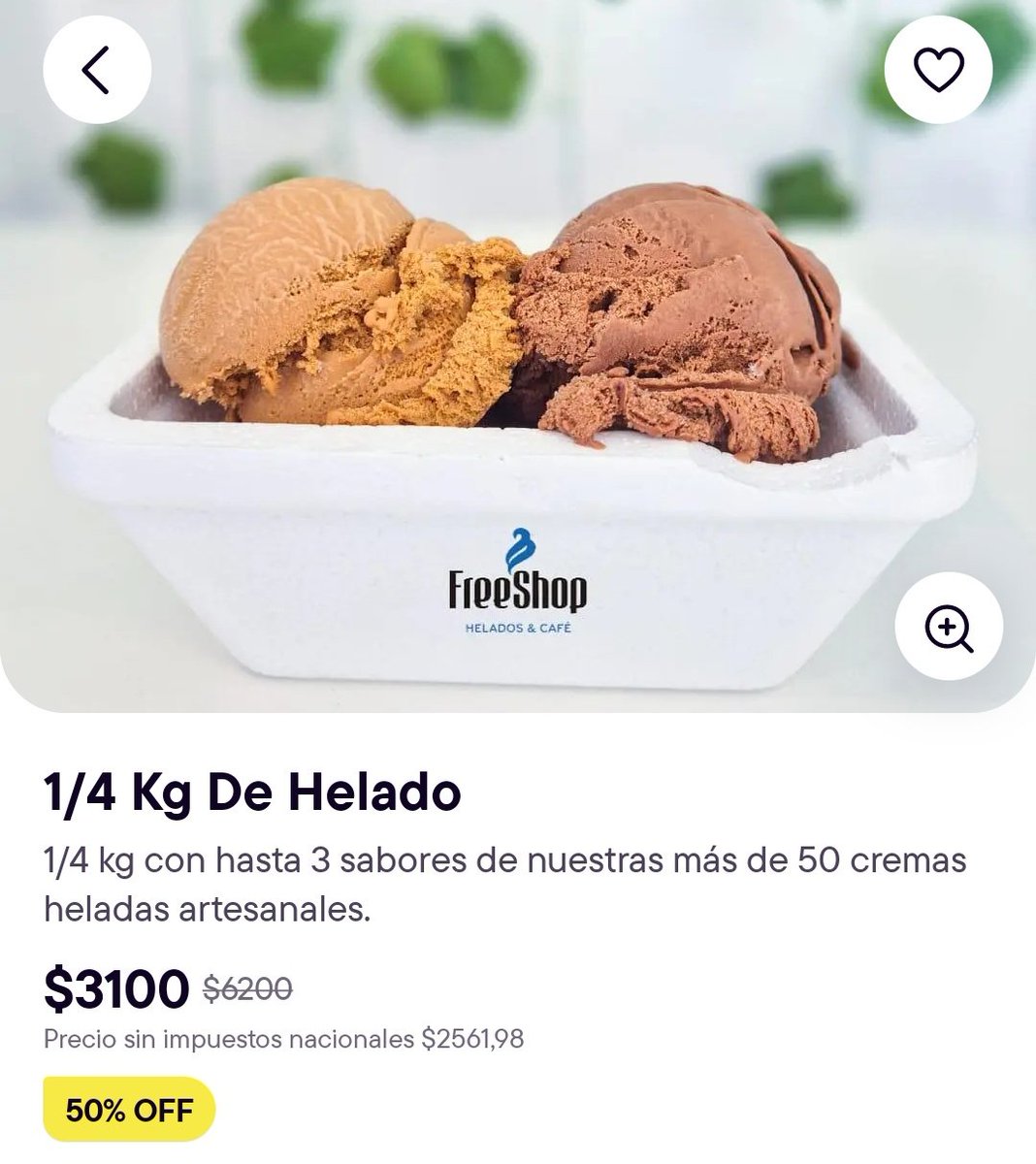 PreciosRosario2's tweet photo. 💣 50% off en HELADOS 💣
🍨 Muchas heladerías con el 50% de descuento en PedidosYa
👉🏻 Algunos ejemplos en 1/4 kilo:
💰 $3.100 en #FreeShop
💰 $3.450 en #BajoCero
💰 $3.750 en #Marbet
De nada 😎
#HeladosEnRosario 🍨
