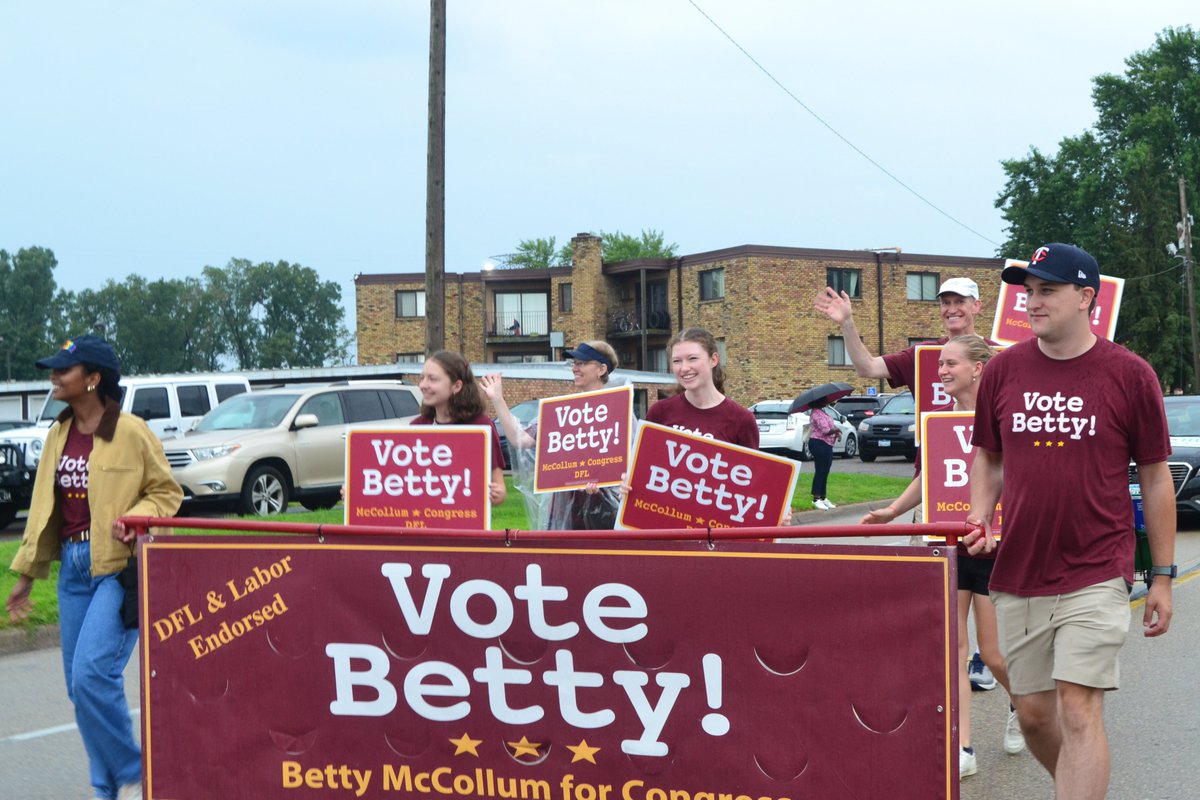 All smiles on Team Betty despite the rain this past weekend for the New Brighton Stockyard Days Parade!