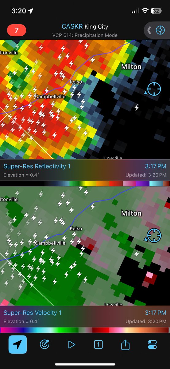 Beefy, much needed in Milton #onstorm #onwx