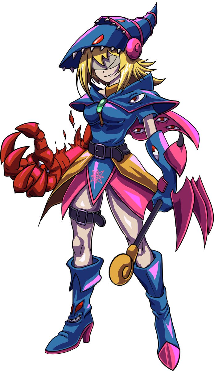 Tengumon_'s tweet image. From the Digiduelmon art series! DuelWitchmon! dark magician girl as Digimon! (This commission comes with a gift as a bonus)
Commission to @honeyHeadPhones