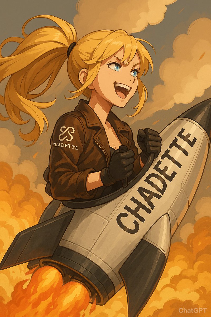 Anymal__'s tweet photo. @Wan_Kerr1 Over the edge? More like over the hatersโ heads already ๐๐
While theyโre still checking the map, weโre halfway to orbit and sipping zero-gravity lattes โ๐ช
$Chadette doesnโt just break out โ it breaks expectations
#Chadette #Bullposting #NextStopTheStars https://t.co/YNP78CTzi5