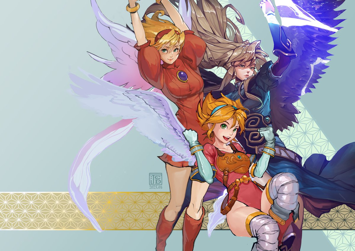 Fumezu1's tweet photo. The Ninas ・��ーナ達
#BreathOfFire https://t.co/heHGTU23Sp