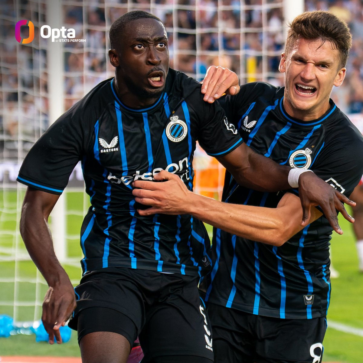 8 - Apart from scoring Club Brugge's equalizer against Red Bull Salzburg, Carlos Forbs was the player with the most attempted dribbles (8), completed dribbles (5) and touches in the opposition box (9) on the pitch tonight. Protagonist.