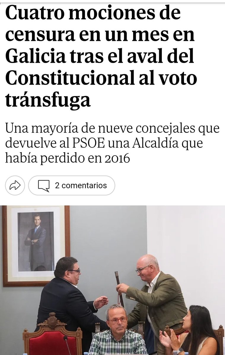 VicenteLizondo's tweet photo. ☄️ El Tribunal Constitucional se carga la #LEYANTITRANSFUGUISMO
A partir de ahora los #Transfugas podrán decidir el gobierno o la alcaldía.
🏛 La eliminación por parte del Tribunal Constitucional (TC) del párrafo del artículo 197.1.a) de la LOREG que restringía la participación de concejales tránsfugas en mociones de censura tiene valor como jurisprudencia.
📢 "Como sentencia del TC, sienta precedente legal para todos los ayuntamientos de España."
Este "despertar" sugiere que miles de ayuntamientos en #España podrían cambiar de color político.
En @valencia_unida vemos más que polémico este cambio de régimen legal que dinamita pactos previos y el "cordón sanitario" para transfuguismo, lo que favorece movimientos inesperados, inestables y corruptos...pero @ppopular
y @PSOE así lo han querido.