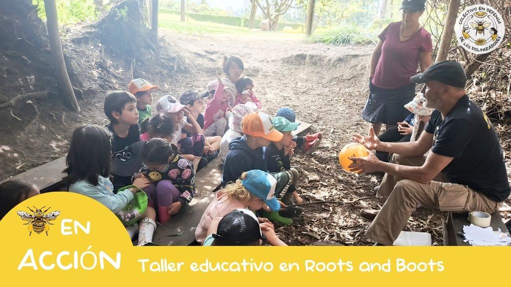 #AbejaEnAcción 🐝🌿El Colectivo en Defensa de los Polinizadores visitó Roots and Boots para enseñar a niños y niñas, a través del juego, quienes son los polinizadores, qué es la polinización, el impacto de los agrotóxicos en las abejas y cómo protegerlas.

#AbejaYoTeElijo