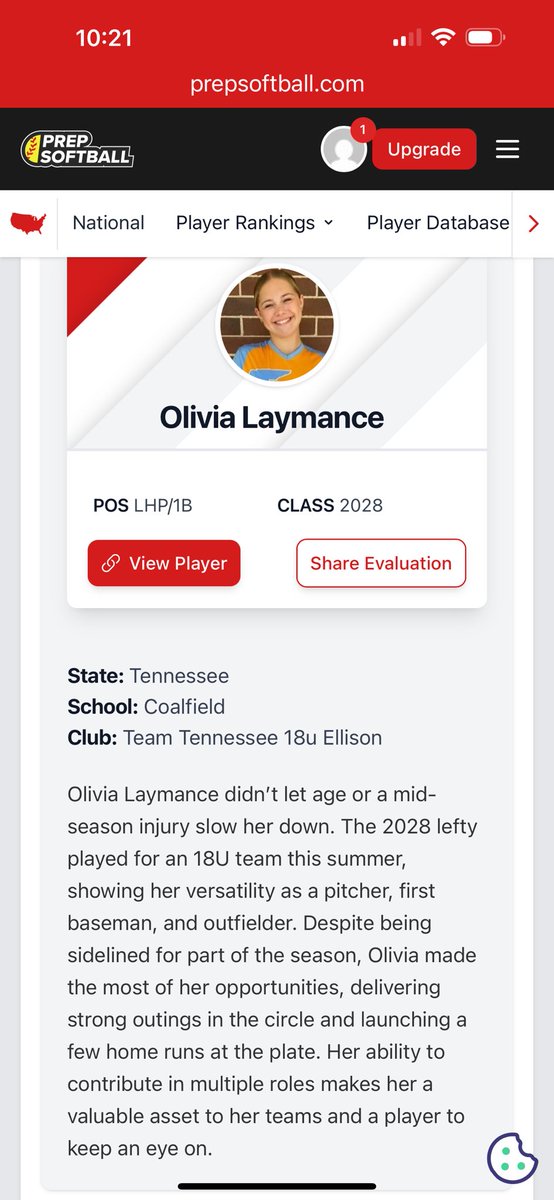 2028Laymance's tweet photo. Honored to be selected by @PrepSoftball for this article!! I really appreciate it! 🥎🧡🩵

@HollyTuckerVan1 @MarcWeekly @CoalfieldStats @cjacketsoftball @SoftballDown @CoastRecruits @prepxtra https://t.co/NSJsJ0pb2G