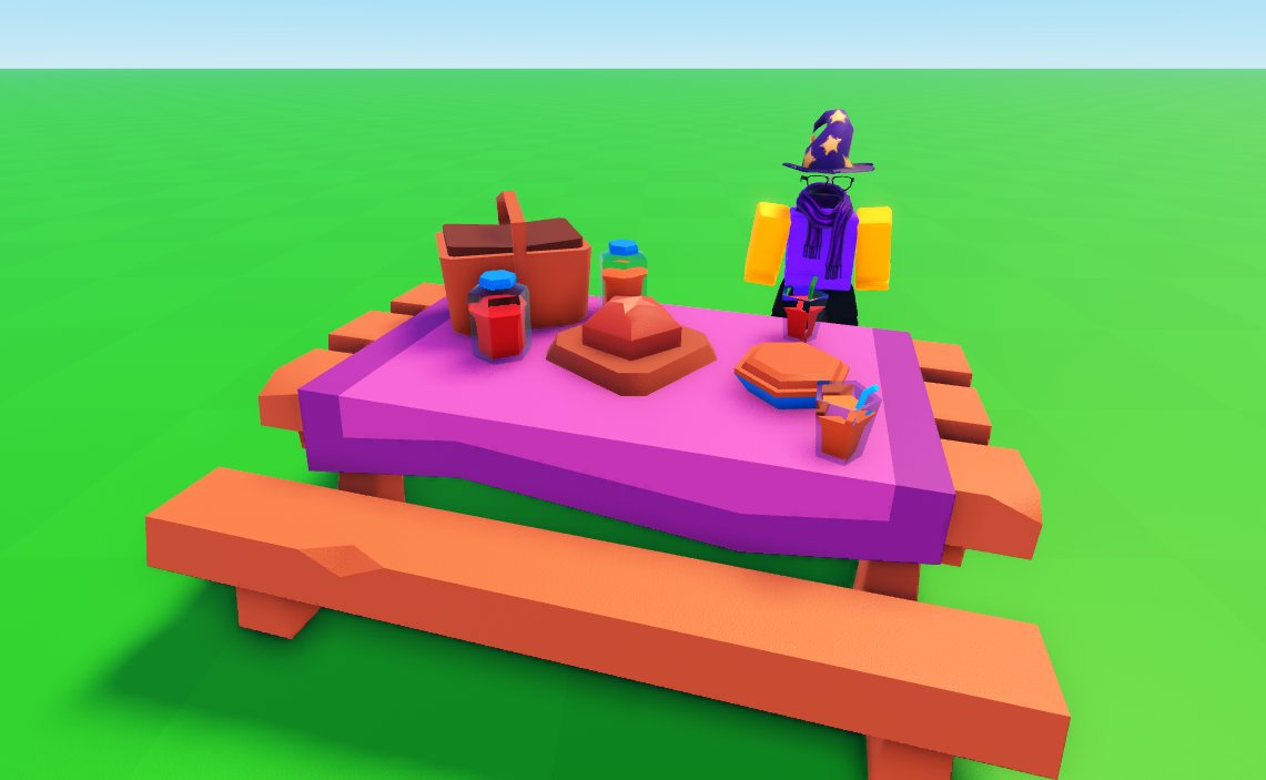 Picnic table (:
#RobloxDev / #RobloxStudio  / #Blender