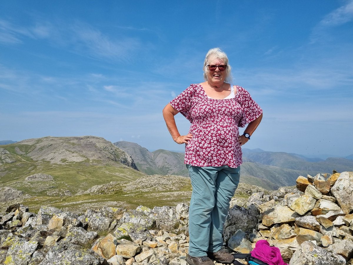 Sheila Gregory (@sheilag17662835) on Twitter photo Today's #Wainwrightwalk was Esk Pike from Seathwaite via Grains Ghyll.Very tough work for the over 65s hot, hard going on summit. Plans to go on to Bow Fell shelved Fell in a stream on the way down. Otherwise, great day. recovering with beer now .<a href="/keswickbootco/">Keswick boot co</a> #LakeDistrict Today's #Wainwrightwalk was Esk Pike from Seathwaite via Grains Ghyll.Very tough work for the over 65s hot, hard going on summit. Plans to go on to Bow Fell shelved Fell in a stream on the way down. Otherwise, great day. recovering with beer now .<a href="/keswickbootco/">Keswick boot co</a> #LakeDistrict