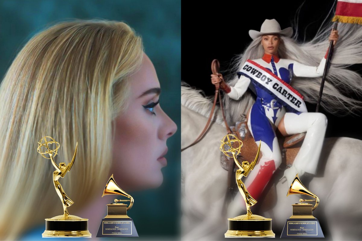 Cowboy Carter and 30 are the only female albums to win an Emmy and a Grammy this decade.