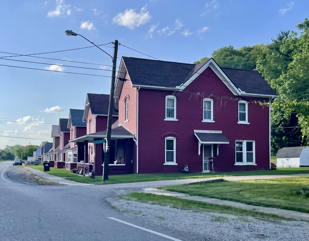 Company housing in the former mining town of Haydenville, OH