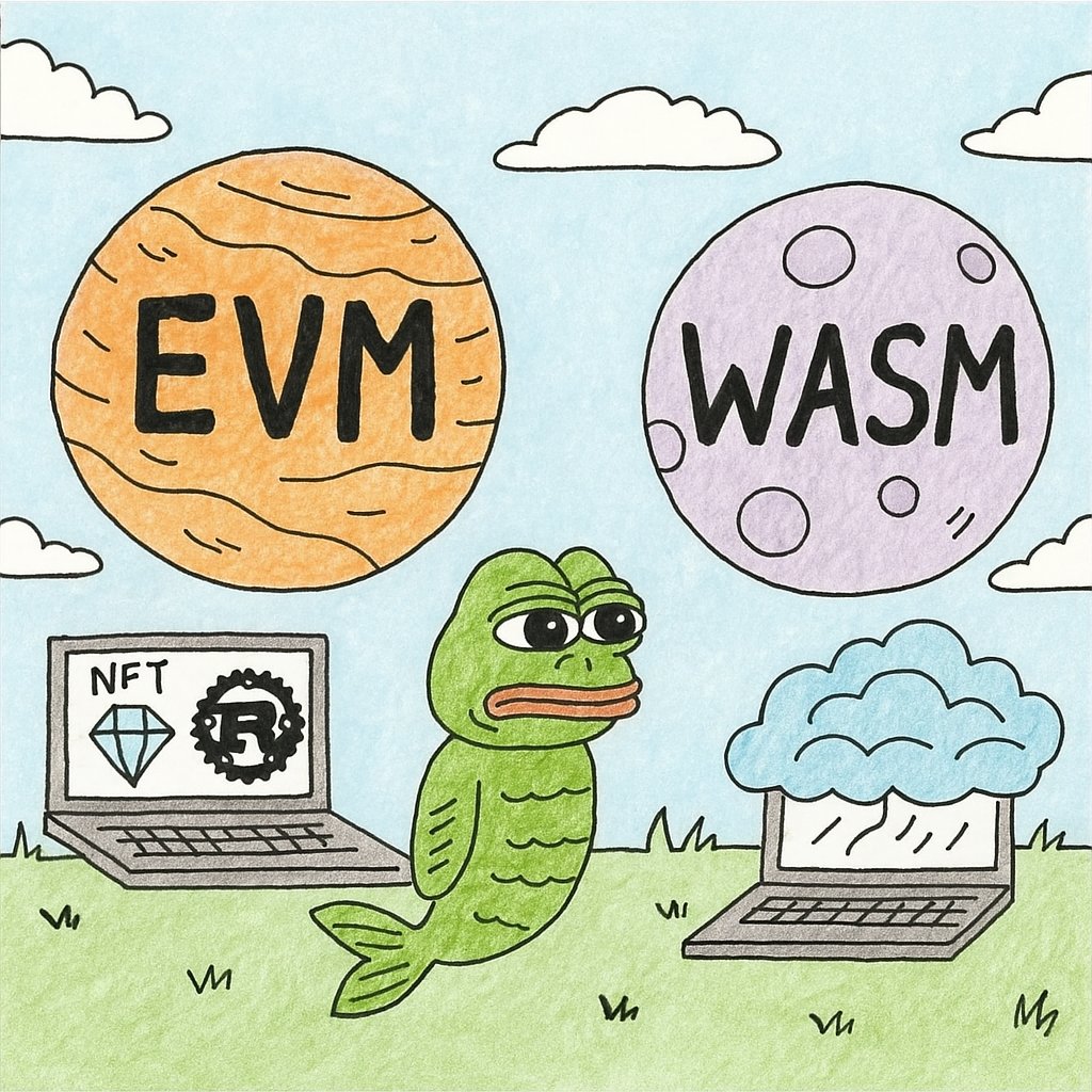 For years, #EVM and #WASM have lived in separate worlds.

EVM has DeFi, NFTs, huge adoption.
WASM has Rust, performance, flexibility.

But combining them?
Nearly impossible… until now.

<a href="/fluentxyz/">Fluent</a>