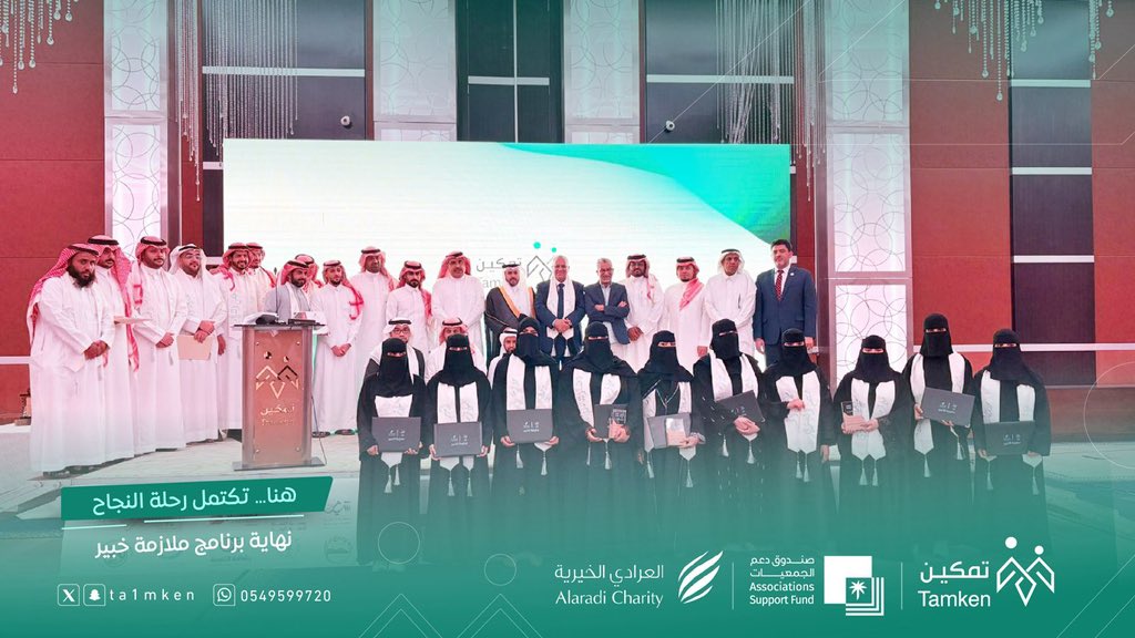 ta1mken's tweet photo. #جمعية_تمكين المجتمعات المحلية تختتم برنامج ملازمة خبير بتكريم المتدربين والمتدربات وشركاء النجاح وحصولهم على شهادة الزمالة المهنية الدولية في تنمية المجتمعات المحلية. https://t.co/nDzPgw94l1
