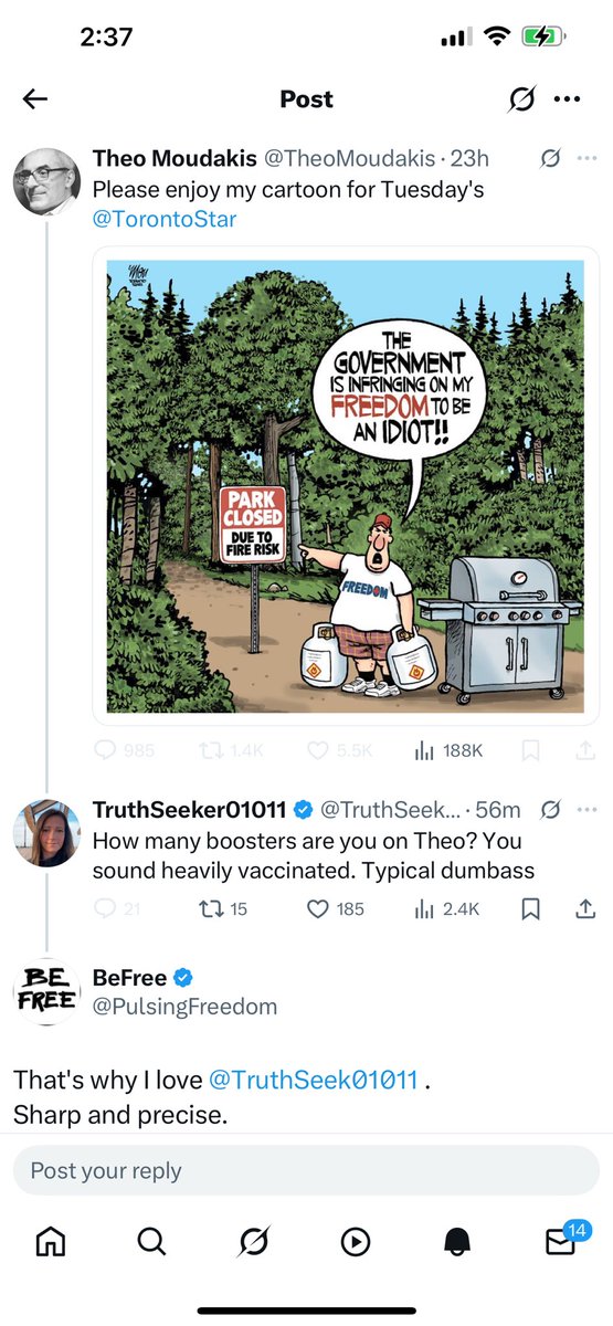 Awwwww theo from Toronto Star the anal cavity of MSM in Canada has also blocked me like the newspaper did 🤣🤣🤣🤣🤣🤣. Why so sensitive for calling you out my little guy.