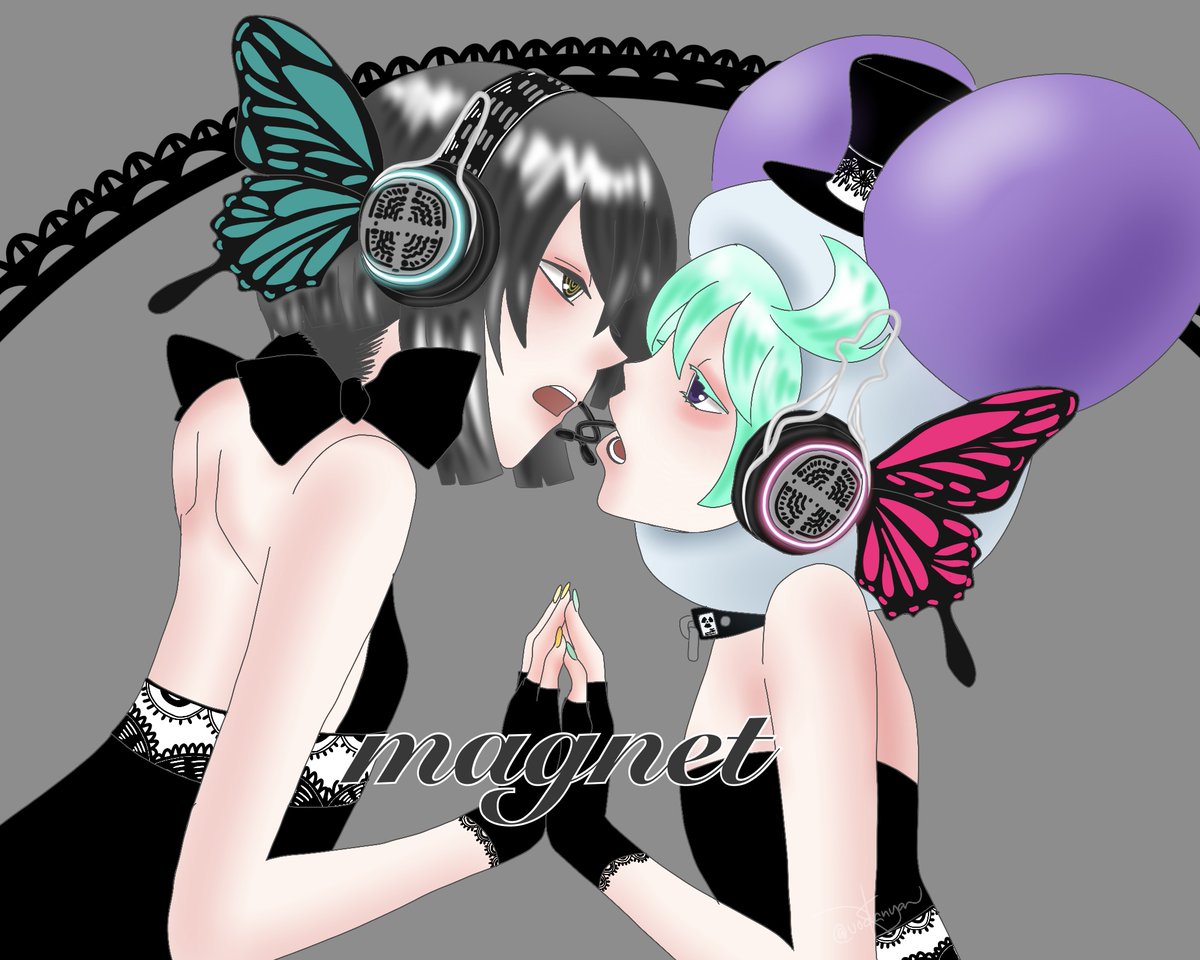 “If This Is Love, I Want To Wear It On My Sleeve” 🦋💗
request from <a href="/moonb_oy/">darkness cat</a> 
fanart of <a href="/shindags/">shindigs</a> &amp; <a href="/jamsvirtual/">Jams 🛸🍈</a>