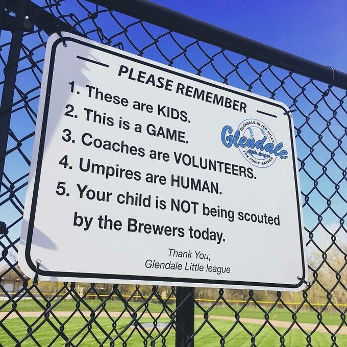 This sign should be up in every sports field.
