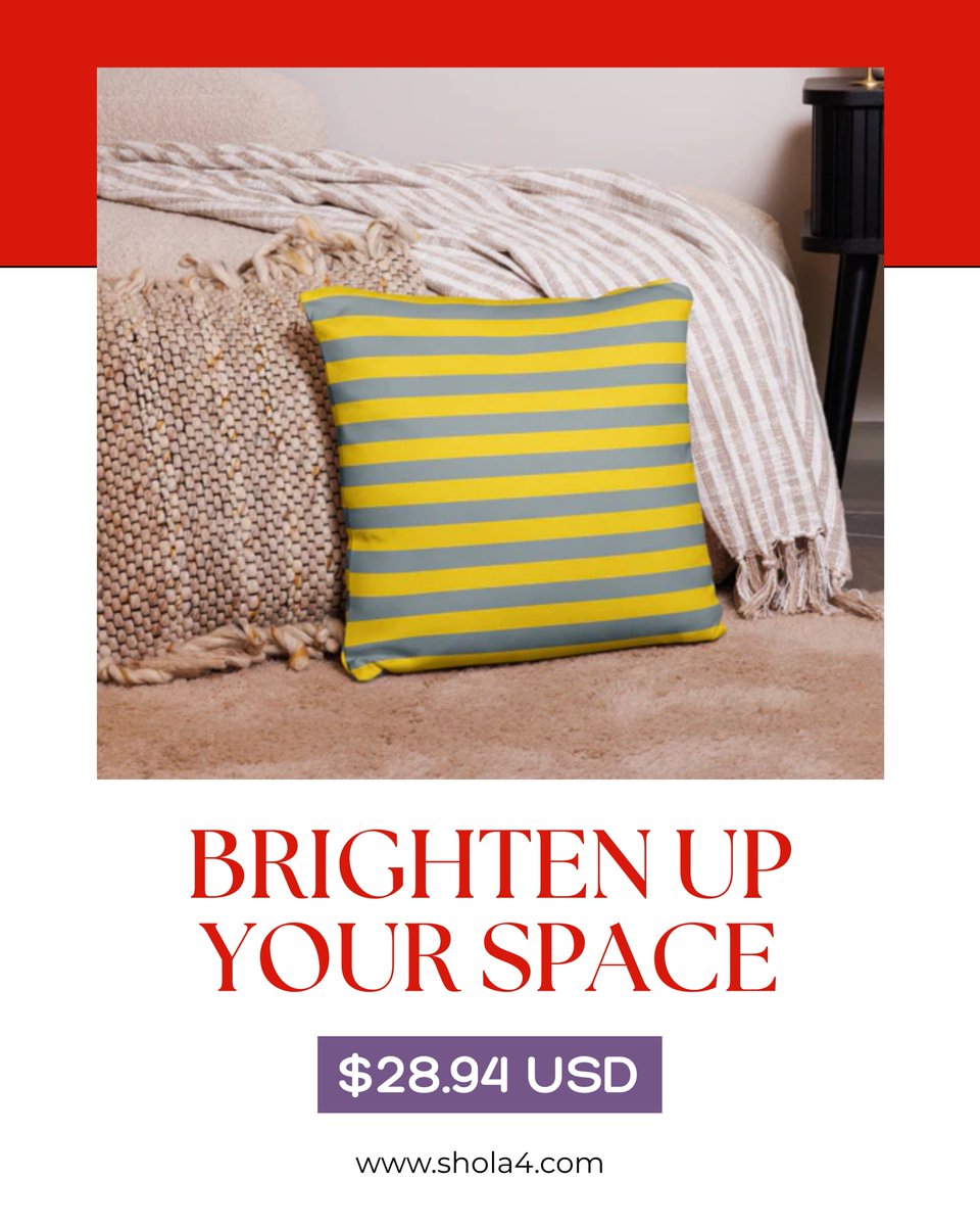 zextu_info's tweet photo. Add a pop of sunshine to any room with this soft and comfy Yellow Pillow Case! 💛A simple accent can completely transform your living space, and this pillowcase is the perfect way to do it. 

✨Shop here: https://t.co/YKbZrvf1lq 

#PillowCase #YellowDecor #HomeAccent https://t.co/cFVBSItmoo