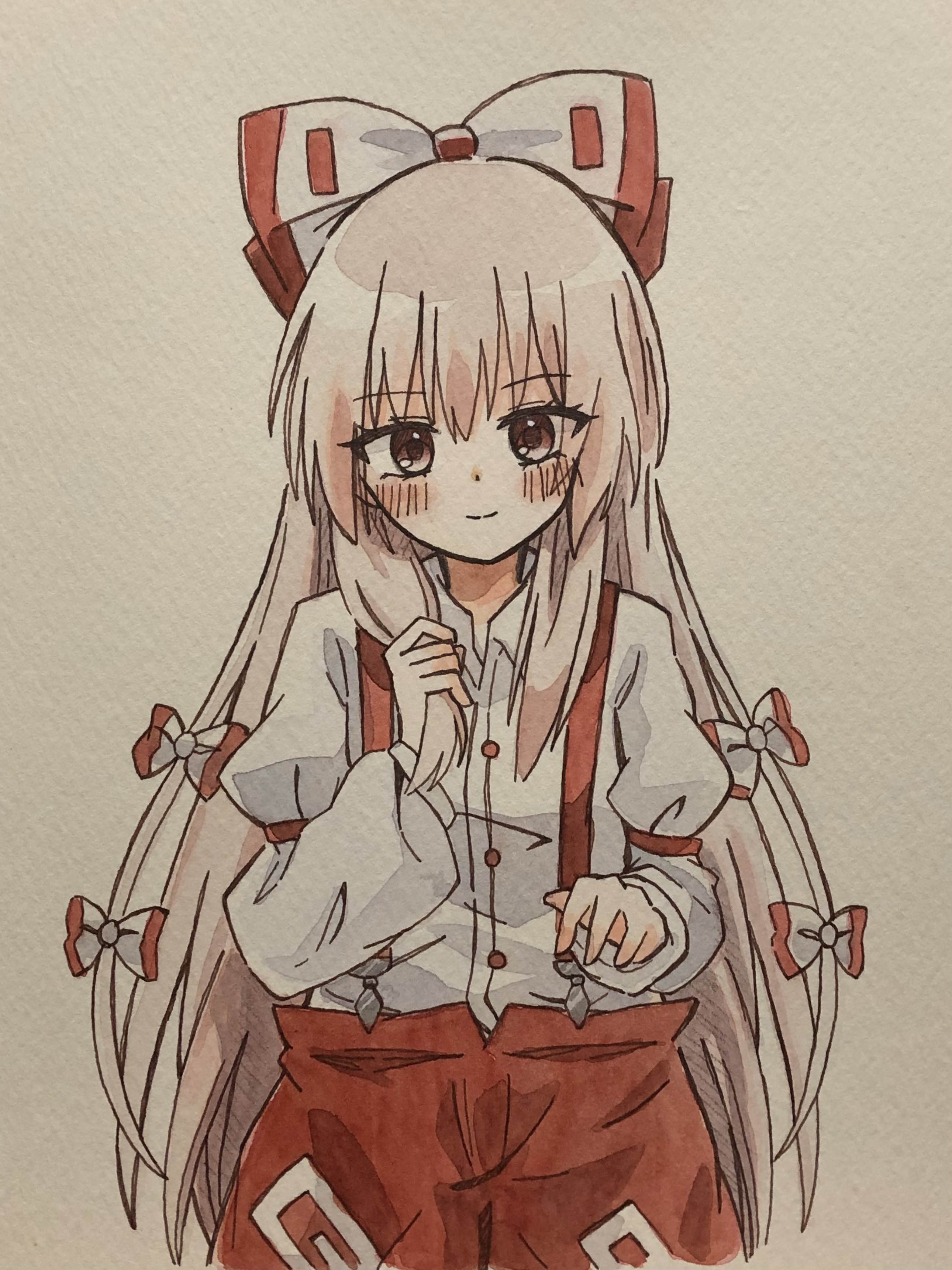 例大祭 手描きイラスト 古明地コンプレックス 雨上がりの鉛筆 のの 東方Project 古明地こいし 手描きイラスト