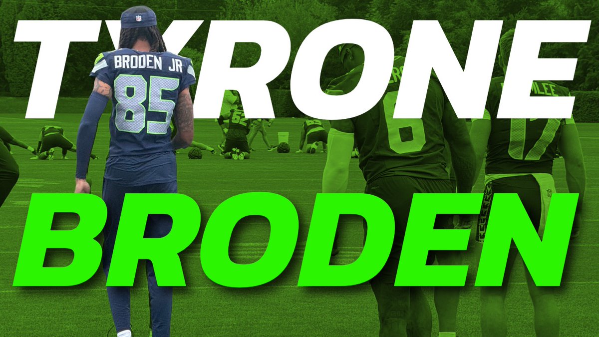 hawkblogger's tweet photo. Fun conversation with Seahawks rookie WR Tyrone Broden. I get to the bottom of just how tall he actually is, and we talk about hid emerging connection with Jalen Milroe.

🎙️ https://t.co/fA2mXlF7Y9

📺 https://t.co/qXul5XzlGD https://t.co/4t2sb2LL3E
