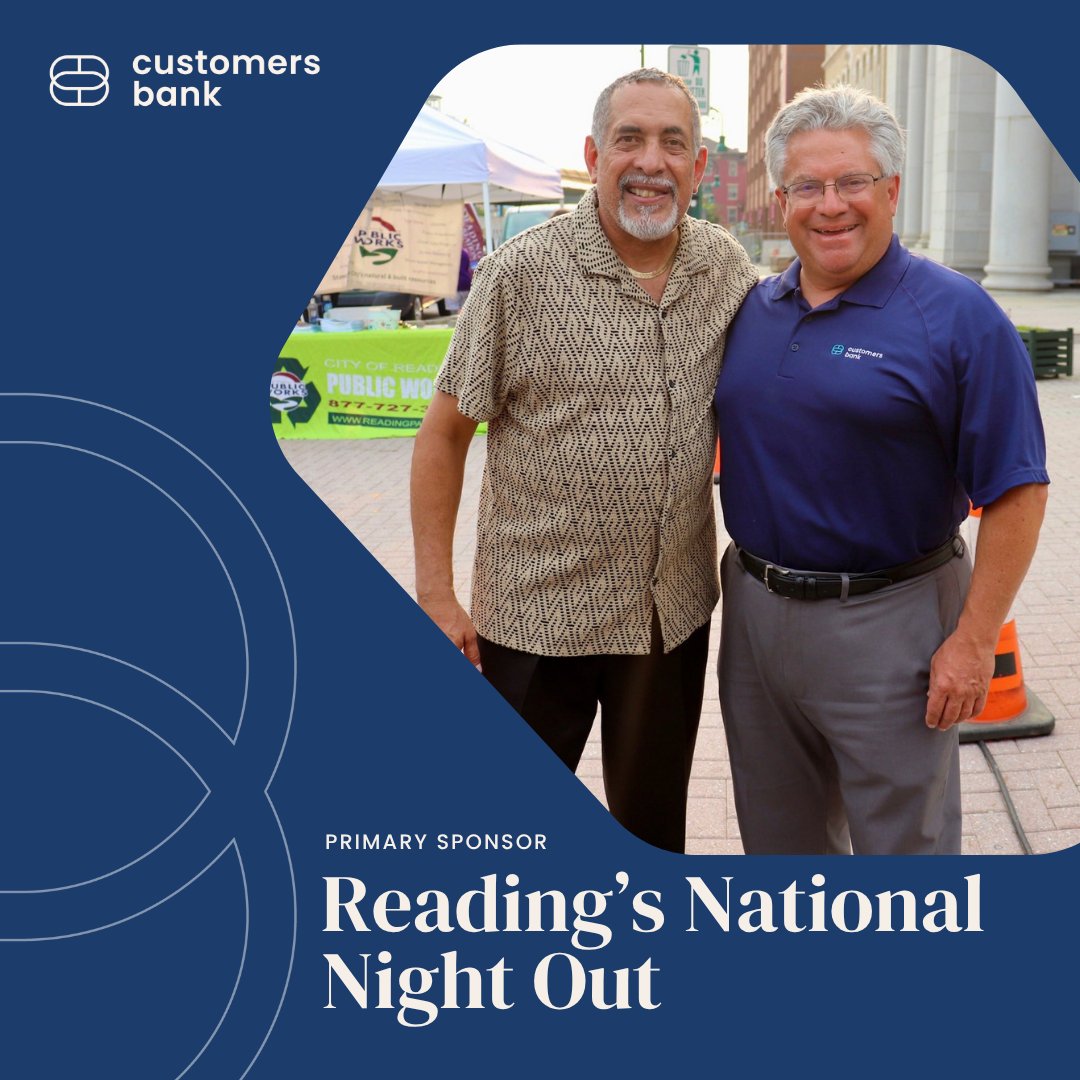 Proud sponsors of @CityReadingPA’s National Night Out! We stood alongside our neighbors, first responders, and city leaders including Mayor Moran to celebrate the power of partnership in building safer, stronger communities.