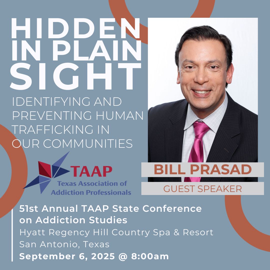 Human trafficking is often misunderstood &amp; misidentified. I'm presenting at the TAAP Conference on Addition about this important topic - how to recognize signs and how to help. 

Register at taapstateconference.org 

#HumanTraffickingAwareness #EndHumanTrafficking