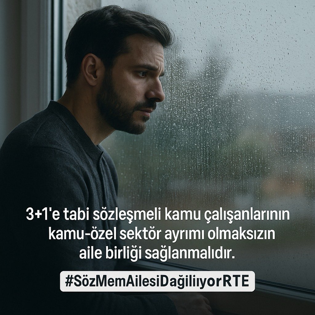 Aile yılı, aile birliğinin güçlendiği bir yıl olmalı. Sözleşmeli personele eş tayini, bu hedefe ulaşmanın en insani yoludur.  #SözMemEsTayinVdatIsikhan