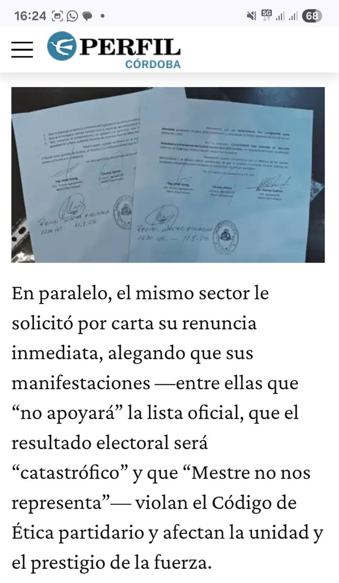 Ariel König - אריאל בן יהודה (@arielkonig) on Twitter photo Espero que el Honorable Tribunal de Conducta de la <a href="/UCRCBA/">UCR Córdoba</a> actúe rápidamente y que <a href="/ferrermarcos/">Marcos Ferrer</a>
tenga, aunque de forma tardía, un gesto de grandeza.
perfil.com/noticias/cordo… Espero que el Honorable Tribunal de Conducta de la <a href="/UCRCBA/">UCR Córdoba</a> actúe rápidamente y que <a href="/ferrermarcos/">Marcos Ferrer</a>
tenga, aunque de forma tardía, un gesto de grandeza.
perfil.com/noticias/cordo…