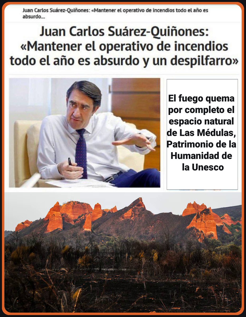 RioMolZ's tweet photo. 🔸El consejero de Medio Ambiente, Vivienda y Ordenación del Territorio de la Junta de Castilla y León, Juan Carlos Suárez-Quiñones .
- Sin Palabras . Lo ha dicho él todo . - https://t.co/amnV2go4GT