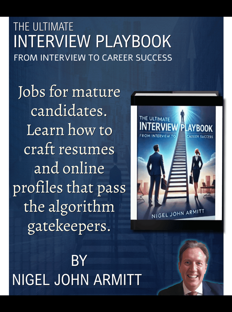 authorocean's tweet image. Quality book for every interest - With 40+ years of global hiring experience, Nigel John Armitt knows what works. Get real, practical advice in The Ultimate Interview Playbook. #CareerCoach #InterviewSuccess @nigeljohnarmitt amazon.co.uk/dp/B0DXQ4Z4NG/